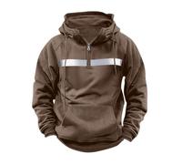Felpa con cappuccio con cappuccio e cardigan Pull-Maglia Giacca in Maglia Maglione Uomo - Pile foderato Caldo Villi Casual Casual Giacca Cardigan Autunno Inverno Uomo, marrone, XL