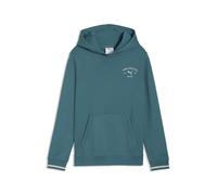 PUMA Felpa con Cappuccio con Grafica Class per Ragazzi 140, Emerald Ice Green