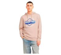 Jack & Jones - JJELOGO SWEAT HOOD 2 COL 24/25 NOOS Beige - Abbigliamento L Beige