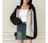 Felpa con cappuccio con maniche a raglan, zip e coulisse, con grafica slogan "Raccogli il BELLO, Apprezza le COSE BUONE, Raccogli, Vedere è credere, Domani e il futuro", manica lunga, felpa L,M,S,XLBl