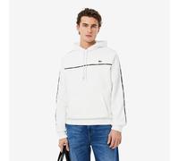 Felpa con cappuccio con profili Lacoste Bianco L Tinta unita
