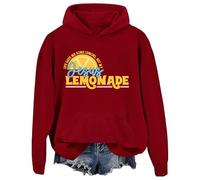 Felpa con cappuccio con scritta "Life Gave Me Some Lemons But My Jesus He Be Making Lemonade" (lingua italiana non garantita), Porpora, XXL