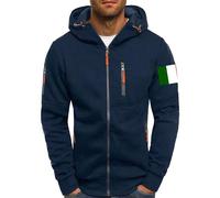 Felpa Con Cappuccio Con Zip Da Uomo | Tinta Unita Bianca Atletica Pianura Traspirante Da Lavoro Premium Adulto Golf Classica