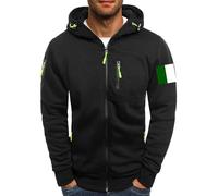 Felpa con cappuccio con zip da uomo | tinta unita bianca Felpa con cappuccio Atletica pianura Felpa con cappuccio Traspirante da uomo Felpa da lavoro Premium Adulto Golf Felpa classica da uomo