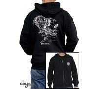 Felpa Con Cappuccio Con Zip, Mappa Di Terra Di Mezzo, Ufficialmente Licenziata