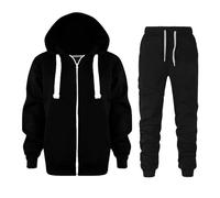 Felpa con Cappuccio con Zip Tinta Unita a Maniche Lunghe per Bambini da Bambino, Top per Ragazze, Giacche e Pantaloni con Tasca Tute Sportive Bambina 10 Anni