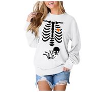 Felpa con Cappuccio Corta Sweatshirt Alto Maniche Rossi Misto Strass Vento Alieno Marsupio Larga Future Avatar Caldissime Stilose Scollato Renne Felpato Volant 2025