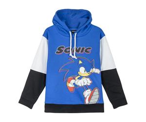 Felpa Con Cappuccio Cotton Brushed Sonic BLU - 10 Anni | MASCHIO CERDà