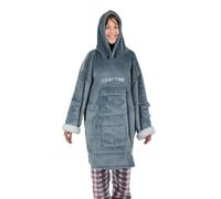 Felpa con cappuccio Cozy Time blu