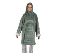 Felpa con cappuccio Cozy Time verde