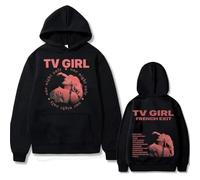 Felpa con Cappuccio Cults TV Girl One Night Only Stampata Vintage da Uomo e da Donna in Cotone Oversize con Cappuccio, Felpe, Abbigliamento alla Moda