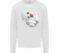 Felpa Con Cappuccio Curled Bandiera Della Corea Del Sud Giorno Del Calcio Uomo