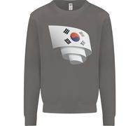 Felpa Con Cappuccio Curled Bandiera Della Corea Del Sud Giorno Del Calcio Uomo