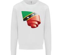 Felpa Con Cappuccio Curled Saint Kitts E Nevis Flag Day Uomo