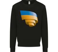 Felpa Con Cappuccio Curva Bandiera Ucraina Giorno Ucraino Calcio Uomo