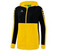 Erima Donna Giacca da Allenamento con Cappuccio Six Wings, giallo, 42