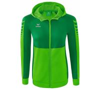 Felpe con cappuccio Erima Six Wings Trainingsjacke mit Kapuze Damen 4062075102795 in taglia L EU