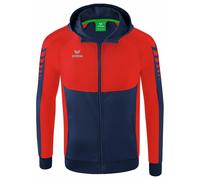 Erima Uomo Giacca da Allenamento con Cappuccio Six Wings, new navy, S