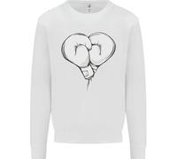 Felpa Con Cappuccio Da Boxer Uomo Skull Skeleton Boxing MMA Muay Thai