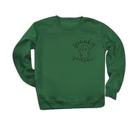 Felpa con cappuccio da donna 2025 a maniche lunghe con fantasma spettrale stampato, abbigliamento invernale e autunnale, Verde, S