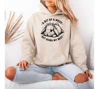 Felpa con cappuccio da donna A Bit Of A Mess But Doing My Best Rabbit Animals