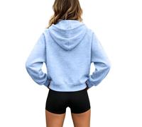 Felpa con Cappuccio da Donna a Tinta Unita per Il Massimo Comfort Quotidian | Maglioni Donna Da Montagna Bianco Fucsia Larghe Arcobaleno Man Trippin Americane Carini Dentro Ampi Lunghe