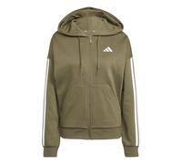 Felpa con cappuccio da donna adidas Essentials 3-stripes Vert L