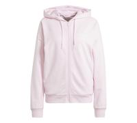 Felpa garzata donna Adidas Linear Essentials JC8277 rosa-bianco