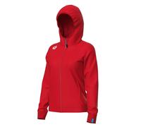 Felpa con cappuccio da donna Arena Team Panel Rouge M