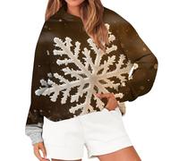 Felpa con cappuccio da donna basica a girocollo, essenziale a maniche lunghe, per guardaroba primaverile e autunnale; pullover termico in pile termico per autunno e inverno, bianco, M