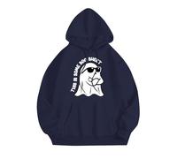 Felpa con cappuccio da donna carina con grafica spettro oversize con cappuccio camicie per Halloween da donna felpe a maniche lunghe con cappuccio alla moda casual pullover per tutti i santi, Marina