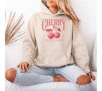 Felpa con cappuccio da donna Cherry Sweet Moment Cutie Fruity Sweets Food...