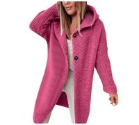 Felpa con cappuccio da donna con scritta "Temperament Pendler", rosa intenso, S