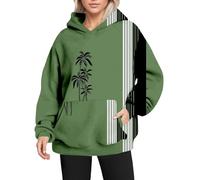 Felpa con cappuccio da donna con stampa grafica, in morbido misto cotone, felpa oversize casual, streetwear alla moda, abbigliamento da salotto leggero, pullover con cappuccio autunno caldo maglione