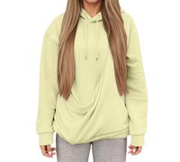Felpa con Cappuccio da Donna con Tasca per Animali Domestici, Comoda Felpa con Cappuccio a Nido d'Ape, con Tasca a Marsupio, Felpa Invernale Casual per Gli Amanti dei Cani e dei Gatti (41,XL)