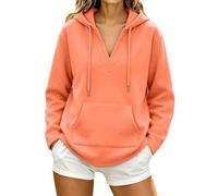 Felpa con cappuccio da donna, corta, oversize