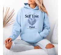 Felpa con cappuccio da donna Create A Self Love Planet Self Care Pullover Hoody