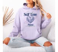 Felpa con cappuccio da donna Create A Self Love Planet Self Care Pullover Hoody