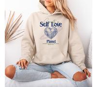 Felpa con cappuccio da donna Create A Self Love Planet Self Care Pullover Hoody