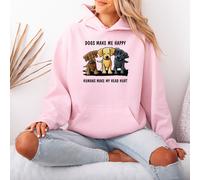 Felpa con cappuccio da donna Dogs Make Me Happy Humans Make My Head Hurt...