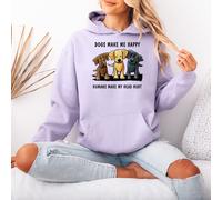 Felpa con cappuccio da donna Dogs Make Me Happy Humans Make My Head Hurt...