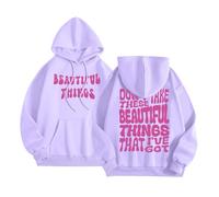 Felpa con cappuccio da donna Don'T Take These Beautiful Things That I'Ve Got, felpa con cappuccio alla moda con grafica alla moda essenziale Y2K Lettera Casual Top Goth Pullover Workou Estetico