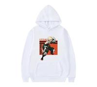 Felpa con Cappuccio da Donna e Uomo con Maniche Lunghe Motivo Arancione Stile Manga Kawaii Anime Giapponese My Hero Academia Bakugo Katsuki