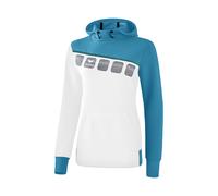 Felpa con cappuccio da donna Erima 5-C Blanc 40
