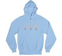 Felpa con cappuccio da donna Festive Christmas Trees Holiday pullover invernale