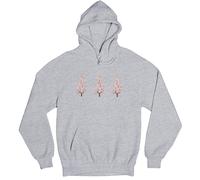 Felpa con cappuccio da donna Festive Christmas Trees Holiday pullover invernale