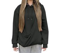 Felpa con cappuccio da donna, gatto, inverno, calda, a buon mercato, alla moda, traspirante, tasca canguro per indossare un gatto con cappuccio rosa in tasca, Grigio scuro., L