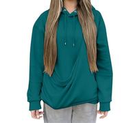Felpa con cappuccio da donna, gatto, inverno, calda, a buon mercato, alla moda, traspirante, tasca canguro per indossare un gatto con cappuccio rosa in tasca, navy, XXXL