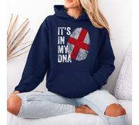 Felpa con cappuccio da donna Its In My DNA England Pride National Identity