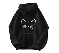 Felpa con Cappuccio da Donna - Leggera Pullover Tinta Unita alla Moda Casual Sweatshirt Giacca Sportiva Felpa Donna Originale Felpa con Cappuccio per Ragazze